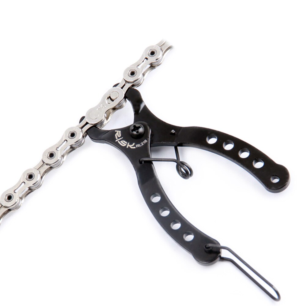 Alicates para cadena de bicicleta, Mini Cadena de bicicleta de montaña, herramienta de reparación de calibre de enlace rápido, pinzas, tornillo de medida, gancho de cadena, accesorios para ciclismo