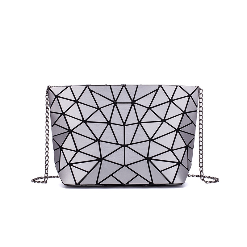 Frauen Kette Schulter Tasche für frauen Geometrische Messenger Taschen Einfachen Klapp Umhängetaschen Clutch abend tasche bolso