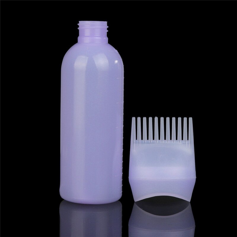 3 Colors Hair Dye Bottle Applicator Brush Dispensing Salon Hair Coloring Dyeing Applicator Bottle