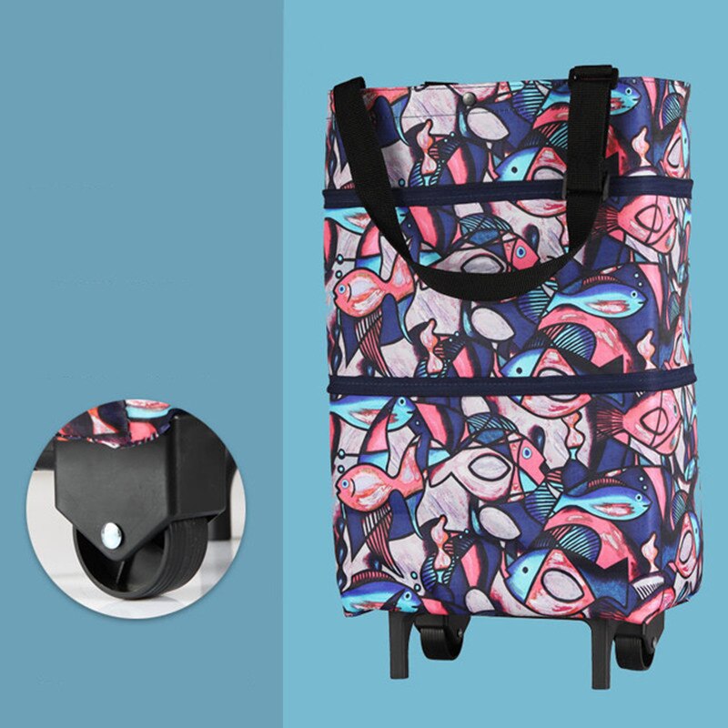 Borse per la spesa acquista borsa per verdure Tug Package piccolo carrello per la spesa Shopping Organizer per alimenti borsa per Trolley su ruote borse pieghevole portatile: B