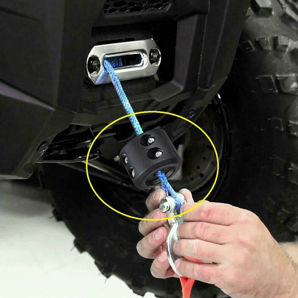 Universal Rubber Winch Cable Hook Stopper Line Saver For ATV UTV Winches Car Tools