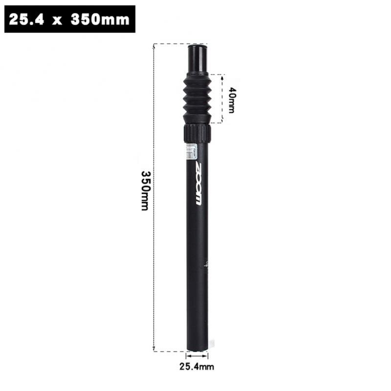 ZOOM-tija de sillín antichoque para bicicleta de montaña, ajustable, suavidad y resistencia, amortiguador: 25.4 X350mm