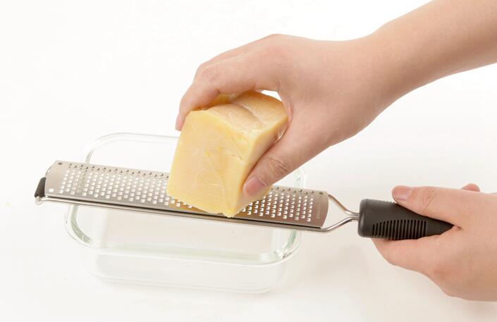 Acero inoxidable limón Zester fruta pelador queso Zester microplano rallador frutas vegetales herramientas y cocina