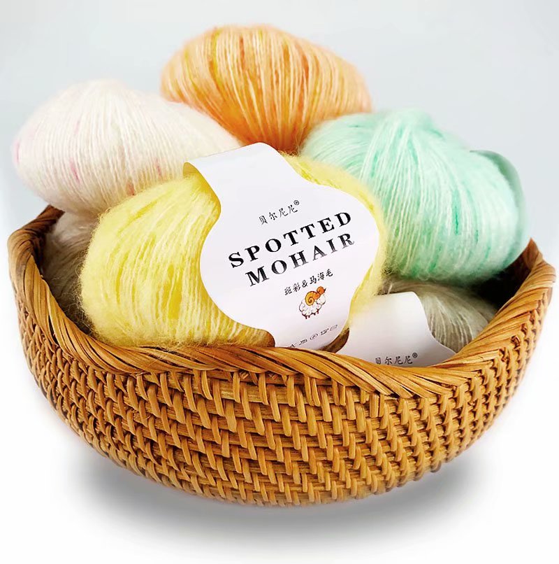 25G Mohair Wol Garen Voor Haak Threads Tricot Wol Blends 166M 0.9Mm Encajes Y Puntillas