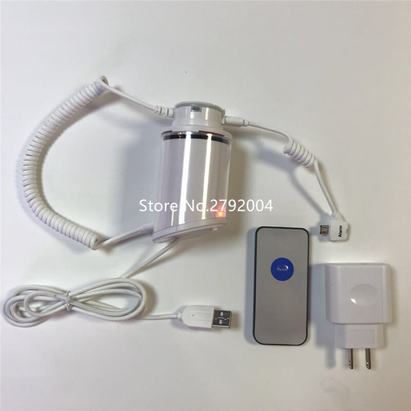 cell phone security anti-theft display stand with alarm and charging function for mobile phone retail store exhibition