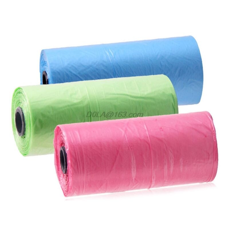 10 Roll Draagbare Baby Luier Afval Tas Kinderwagens Wegwerp Vuilniszakken