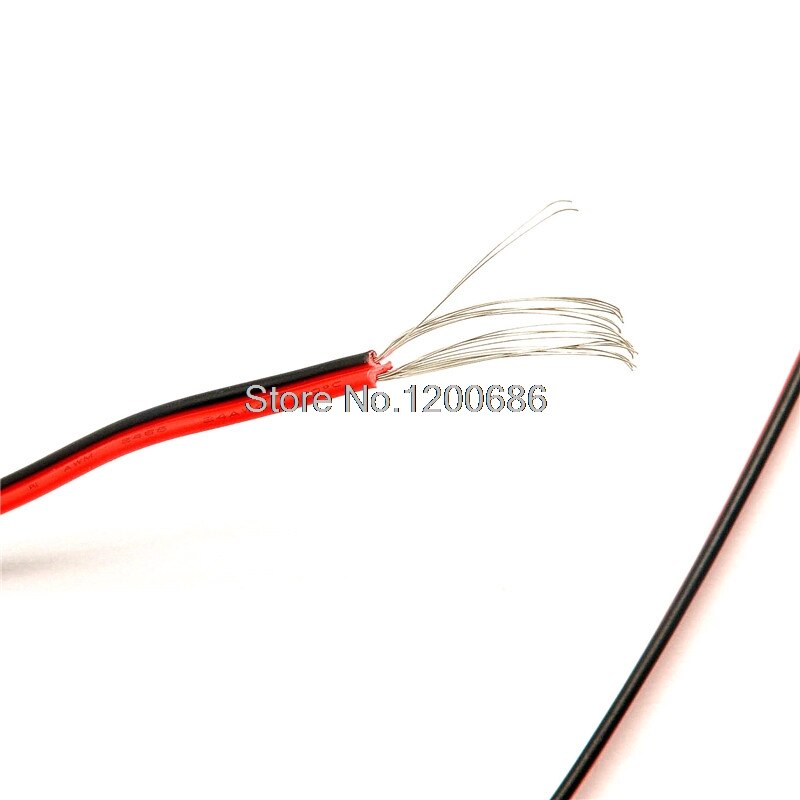 Red and black wire 1007 24 # 24AWG wire electronic wire 10 meter