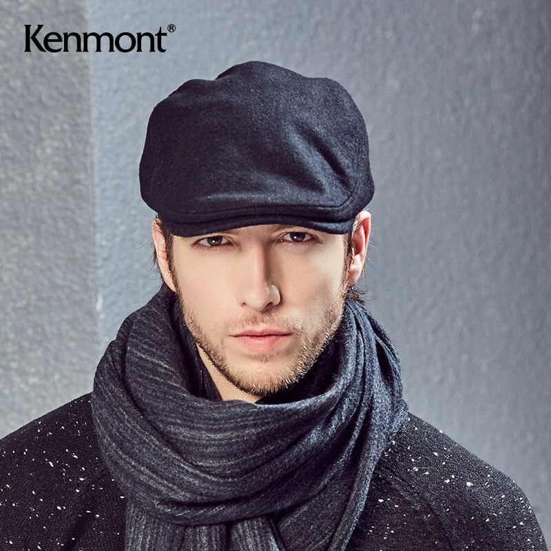 Men's Woolen duck cap warm forward hat outdoor leisure British retro Beret men's winter hat