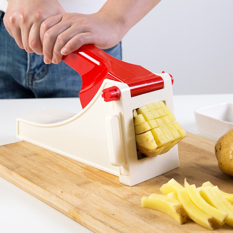 French Fries Potato Slicer Cutter Kitchen Gadgets Home Kitchen Potato Chipper French Fries Slicer Chip Cutter Chopper Maker