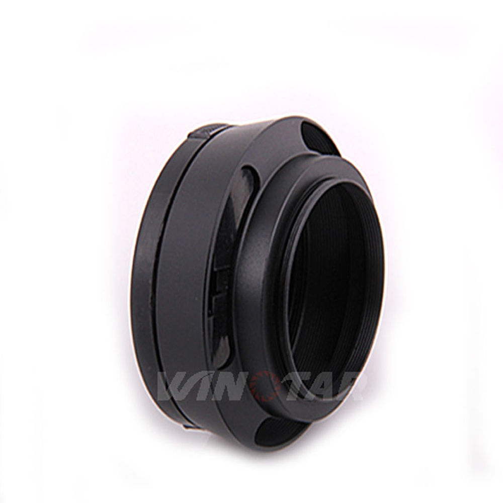 49mm Schroef-in metalen gekanteld geventileerde Zonnekap + lensdop voor Leica Fujifilm Zeiss Olympus Panasonic Canon Sony Nikon camera Lens