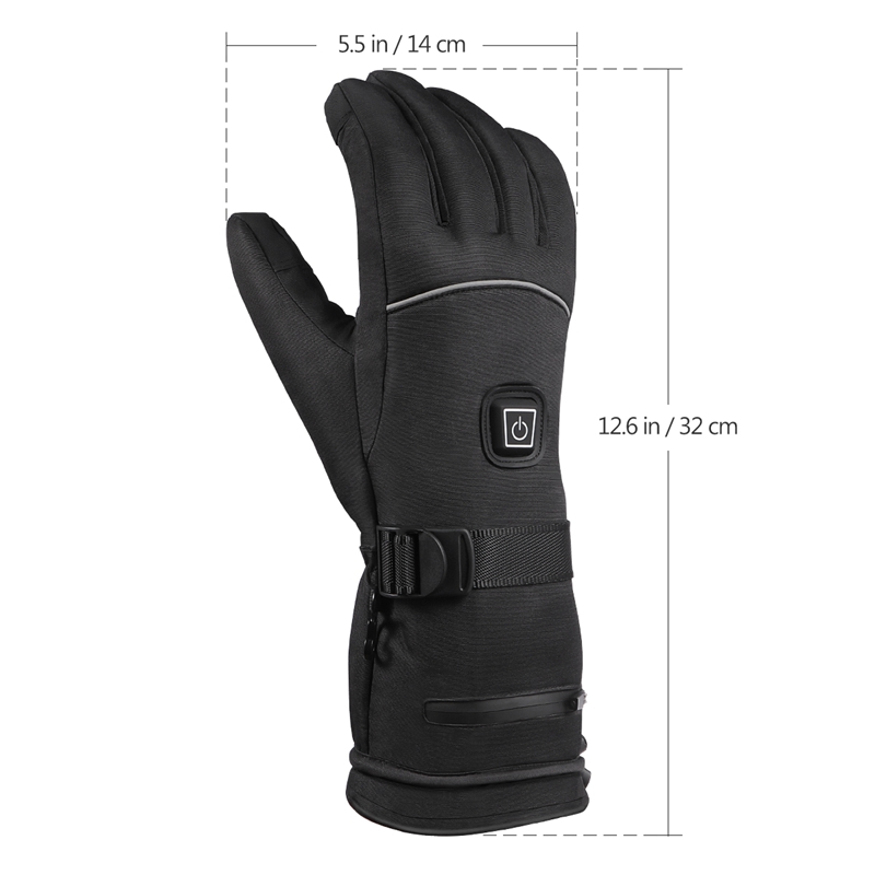 Winter draussen Sport Akku Heizung Handschuhe Drei-Geschwindigkeit Thermostat Wasserdichte ErhöHenne Lange Warme Heizung Handschuhe