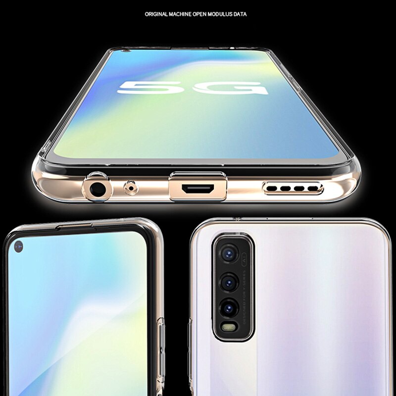 Coque de protection complète en Silicone pour VIVO, S7, S7E, V20 Pro, SE, souple, transparente, étui arrière pour téléphone