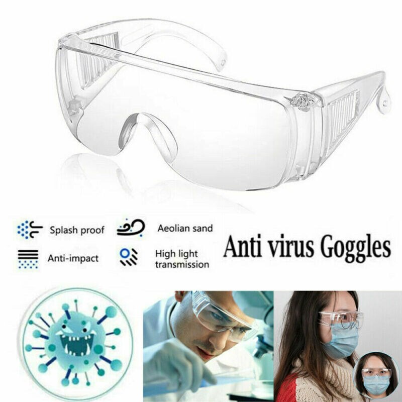 Safety Goggles Eye Protection Anti Fog Clear Vent Protective Glasses Lab Work Anti Virus Splash-proof goggles