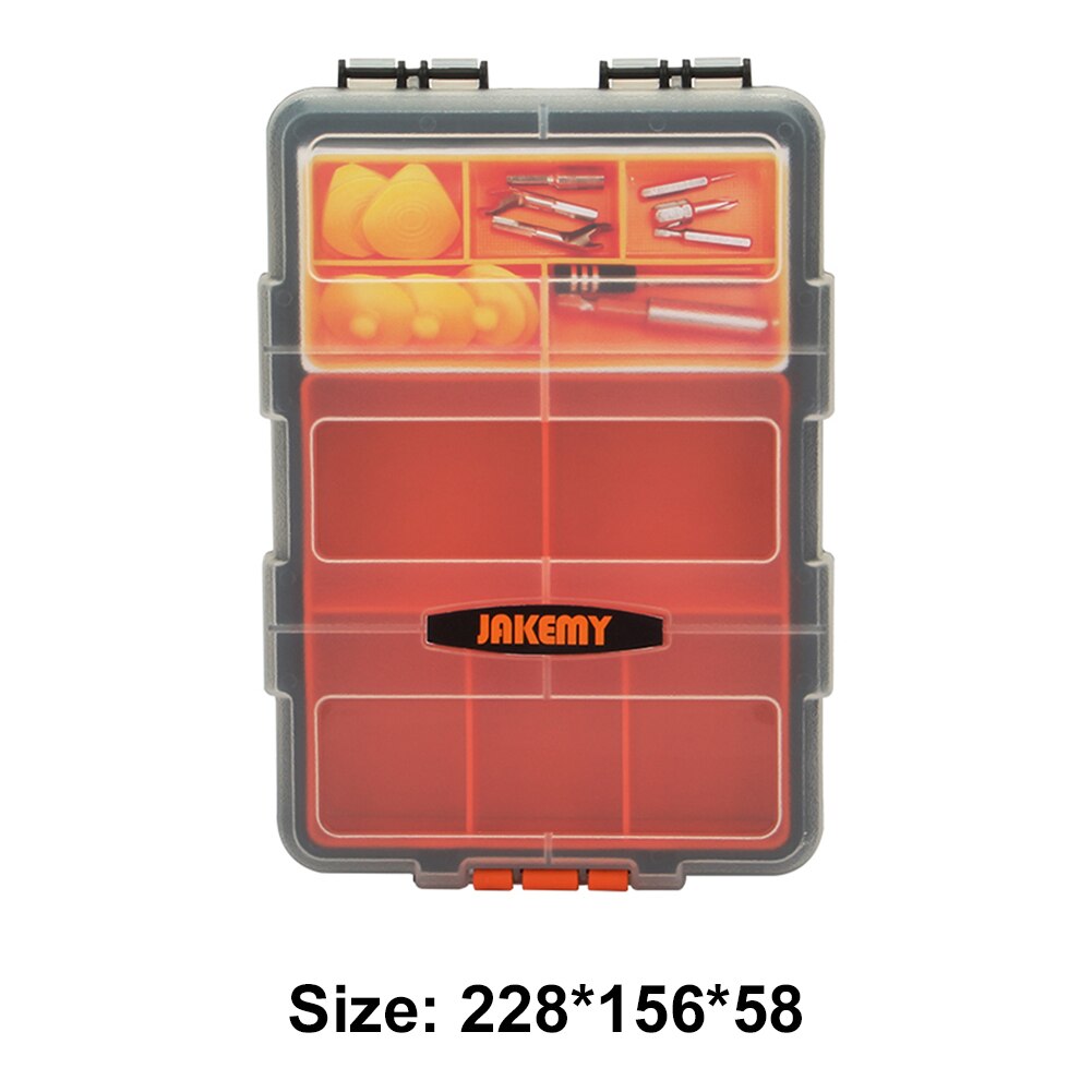 ABS plastic Portable Parts Box Screw Storage Box Metal Parts Hardware tool Screwdriver auto repair tool box