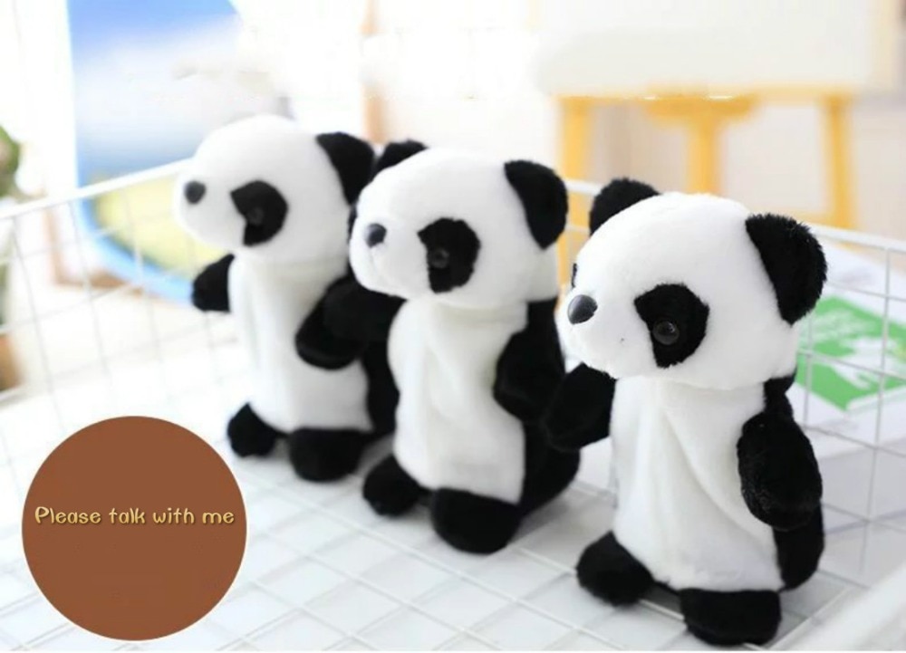 Christmas Fift Cute Panda toy Talking and Walking Panda Figure Educational Sound Record Panda Electronic Pets