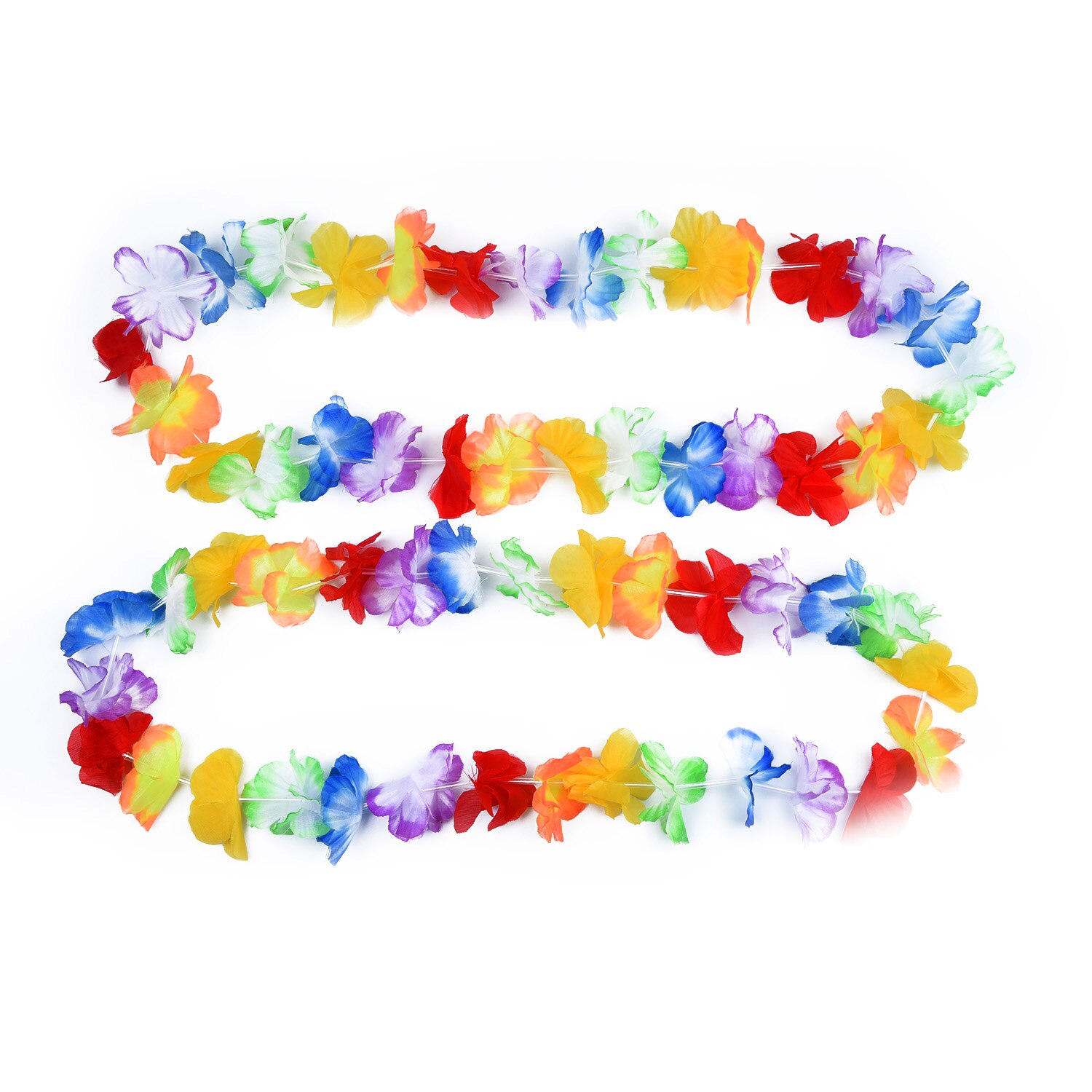 10 stks/set Hawaiian Bloem Leis Garland Ketting Fancy Dress Party Hawaii Strand Bloemen Party Beach Decoratie voor Zomer