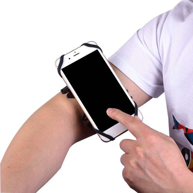 Staccabile Bracciale 4-6 pollici Cassa Del Telefono mobile Rotativo braccialetto Supporto Del Telefono M0XB