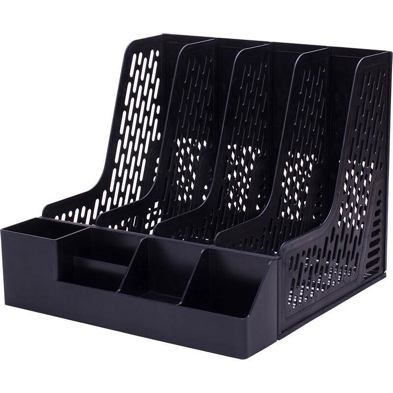 Delikatessen 78981 kunststoff Dokument Kasten mit stift Stand HÜFTEN datei korb datei tablett dokumente Verwaltung blau schwarz grau farben Optional