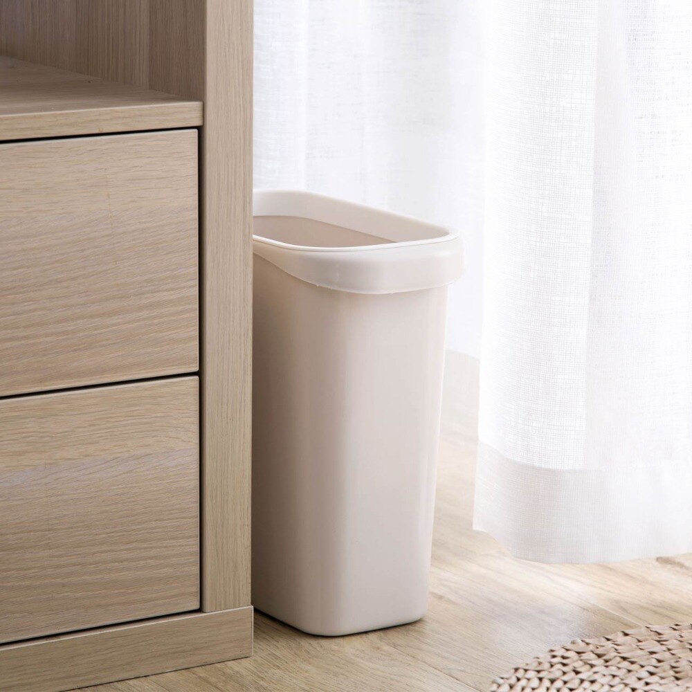Narrow Trash Can Kitchen Bathroom Trash Bin Garbage Cans Dustbin Plastic Waste Bins Paper Basket Simple Rubbish