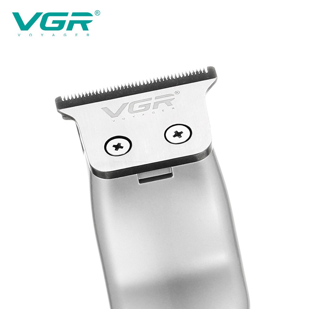 Vgr merke hårklipper mann lcd opprinnelig  t9 maskin alle metall v -290 trimmer skjegg hårklipp frisør kam personlig
