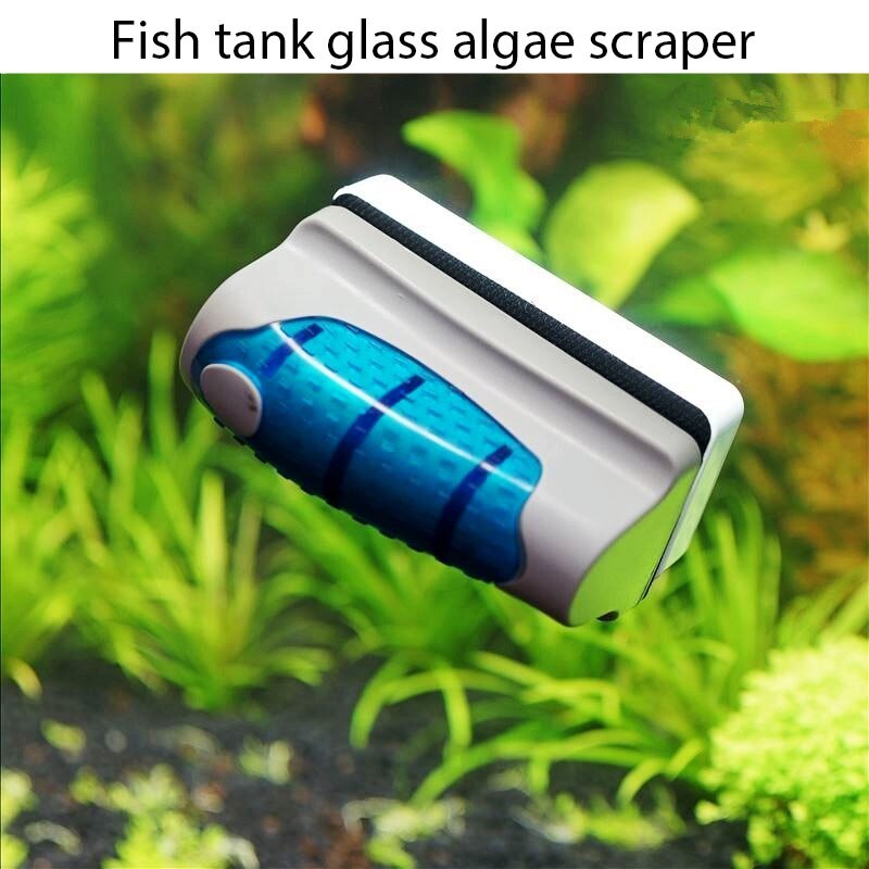 Magnetic Aquarium Tank Cleaner Magnetic Brush Aquarium Tank Fish Tools Floating Glass Algae Cleaning Scraper