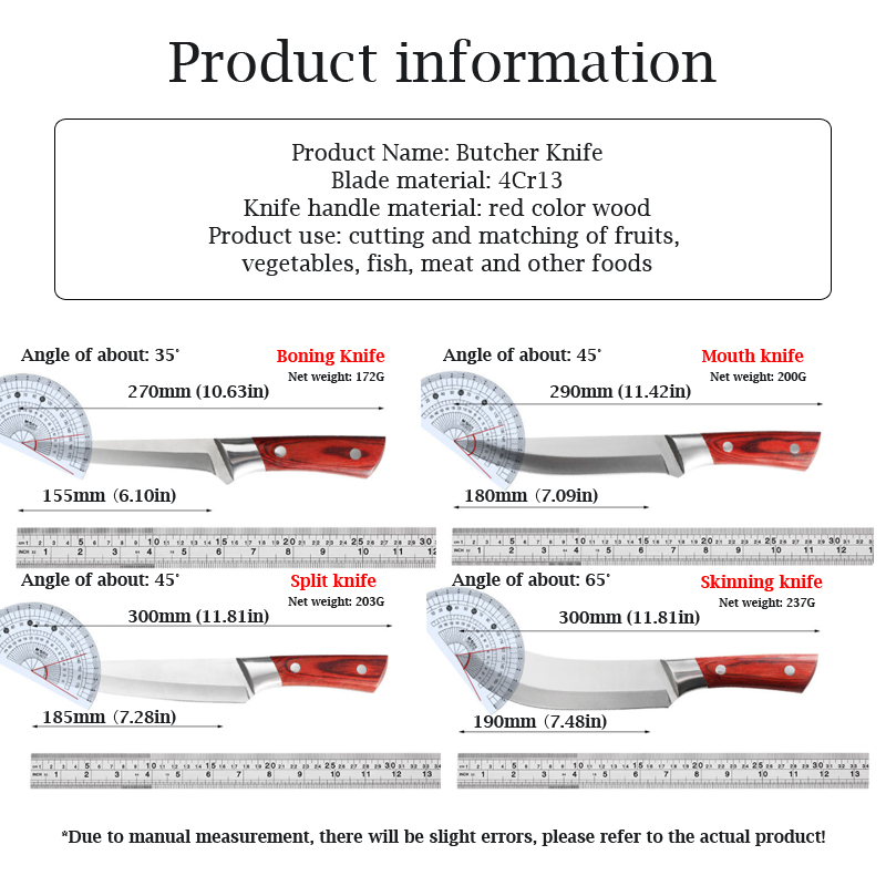 Stainless Steel Knife For Kitchen Sharp Butcher Knife Chef's Knife Kitchen Knives And Utensils For Kitchen Multifunctional Knife