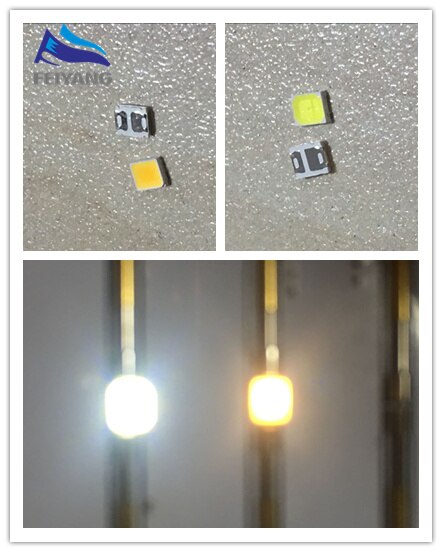 500 stk 0.2w smd 2835 led lampe perle 60ma 20-25lm hvid / varm hvid smd led perler led chip  dc3.0-3.6v til alle slags led lys