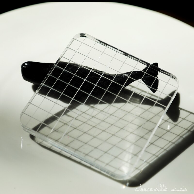 High Transparent Acrylic Color Block Transparent Backboard DIY Scrapbook Album Clear and Transparent Seal Stamping Block