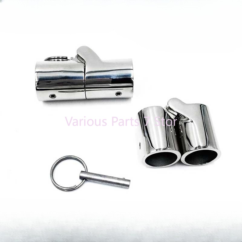 316 Marine Edelstahl Klapp Drehkupplung Rohr Rohrverbinder Bootsdeck Scharnier Montageverbinder Boot Hardware Fitting 1 Stück