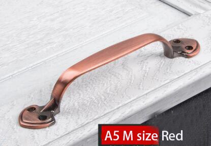 Drawer Door Handle Cupboard Pulls Kitchen Cabinet Wardrobe Handle Furniture Parts Hardware Accessories: A5 M size Red
