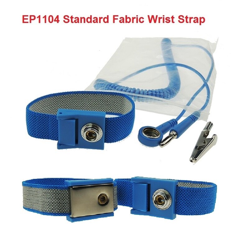 Adjustable Anti Static Wrist Strap Metal ESD Wrist Strap Anti allergic Wrist Band Strap With Earthing Ground Wire for Eletronic: EP1104