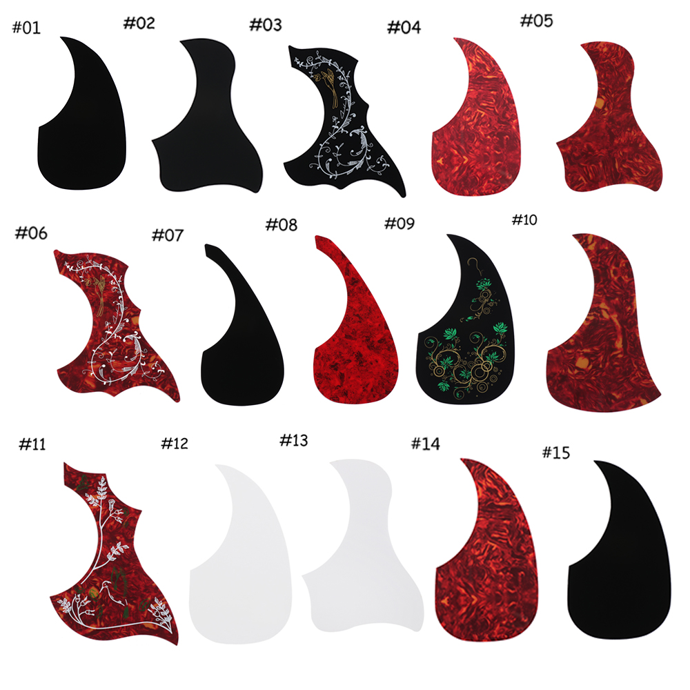 1 Pc Professionele Folk Akoestische Gitaar Slagplaat Zachte Kras Plaat Zelfklevende Pick Guard Sticker Voor Akoestische Gitaar