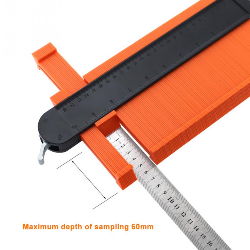 5/10inch Edge Shaping Gauge Profile Tool Multifunction Shape Duplicator Self Lock Wood Measure Ruler for DIY Handyman