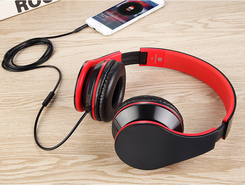 Wired Kopfhörer Stereo Headfone Große Ohrenschützer Casque Audio Headset Kopfhörer Für PC Aux Kopf Telefon Set Für Computer Handy