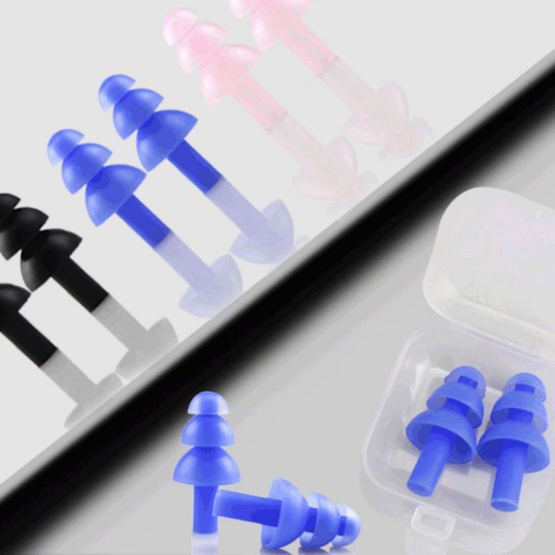 Spiraal Zwemmen Oordopjes Voor Zwemmen Douchen Volwassen Grootte Waterdichte Siliconen Oordopjes Zwemmen Oordopjes