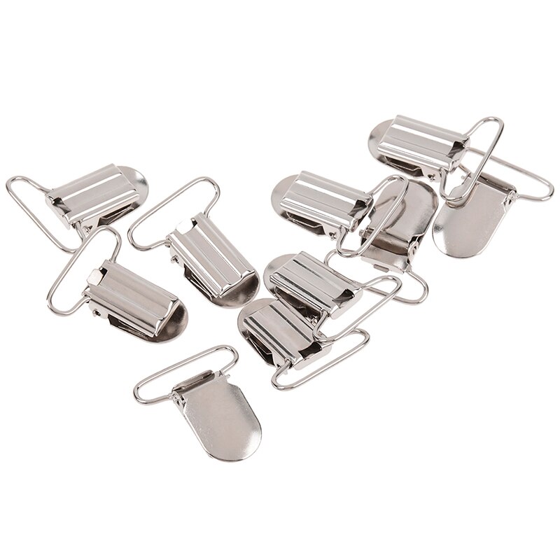 10 Stks/partij Metalen Haak Fopspeen Bretel Clips 25 Mm Voor Jas Kleding Accessoires 25 Mm