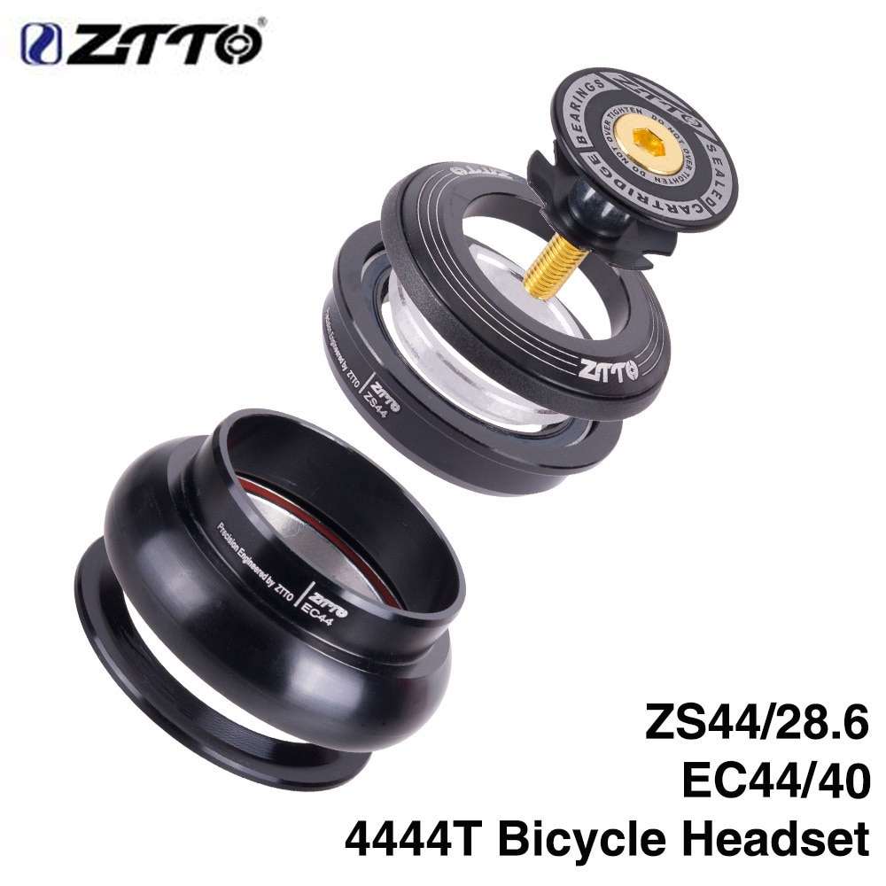 MTB Bike Road Bicycle Headset 44mm ZS44 CNC 1 1/8"-1 1/2" 1.5 Tapered Tube fork Internal Threadless EC44 Headset