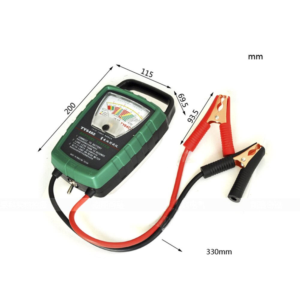 Ty6402 500a 2v 6v 12v auto/ auto-accutester/ dynamo/ startcontrole autodiagnosetool auto-accutester voor auto