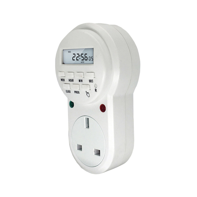 EU/USA/UK Timer Plug Electronic Timer Digital Programmable Socket Switch Energy Saving: British regulatory