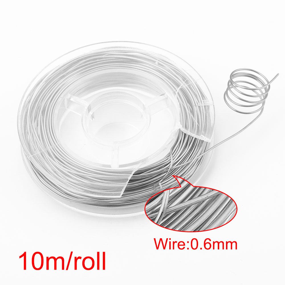 10m/rollo de alambre de cuerda de acero inoxidable, cuerda chapada en Pvd dorada, hilo de pesca para pulsera DIY, collares, pendientes, fabricación de joyas: Granate