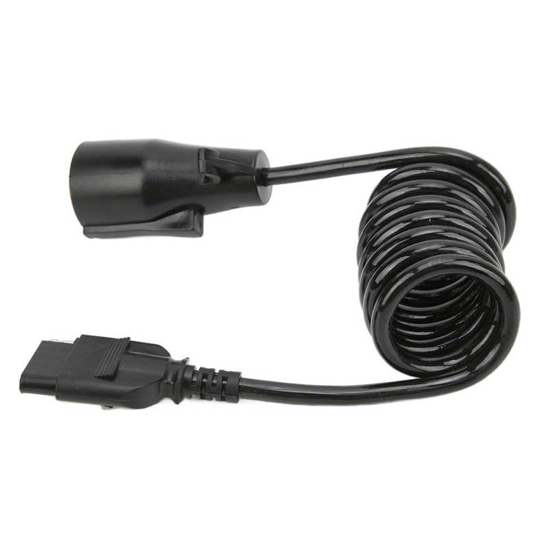 7 To 5 Way Trailer Connector 7 Way Round To 5 Way Pin Spiral Trailer Connector Adapter Plug Spiral for Trailers for