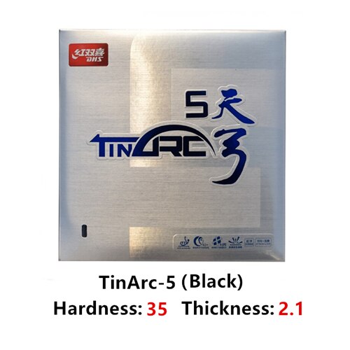 DHS TINARC 5-GOMA para tenis de mesa, esponja de ping pong, TINARC-5, original: Black H35 T2.1