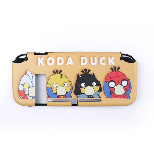 Nintend Interruttore Custodia protettiva Borsette Copertura Anime Dinosauro Sveglio Del Fumetto A Tema Del Silicone Agganciabile Per Nintend Interruttore Accessori NS: Duck