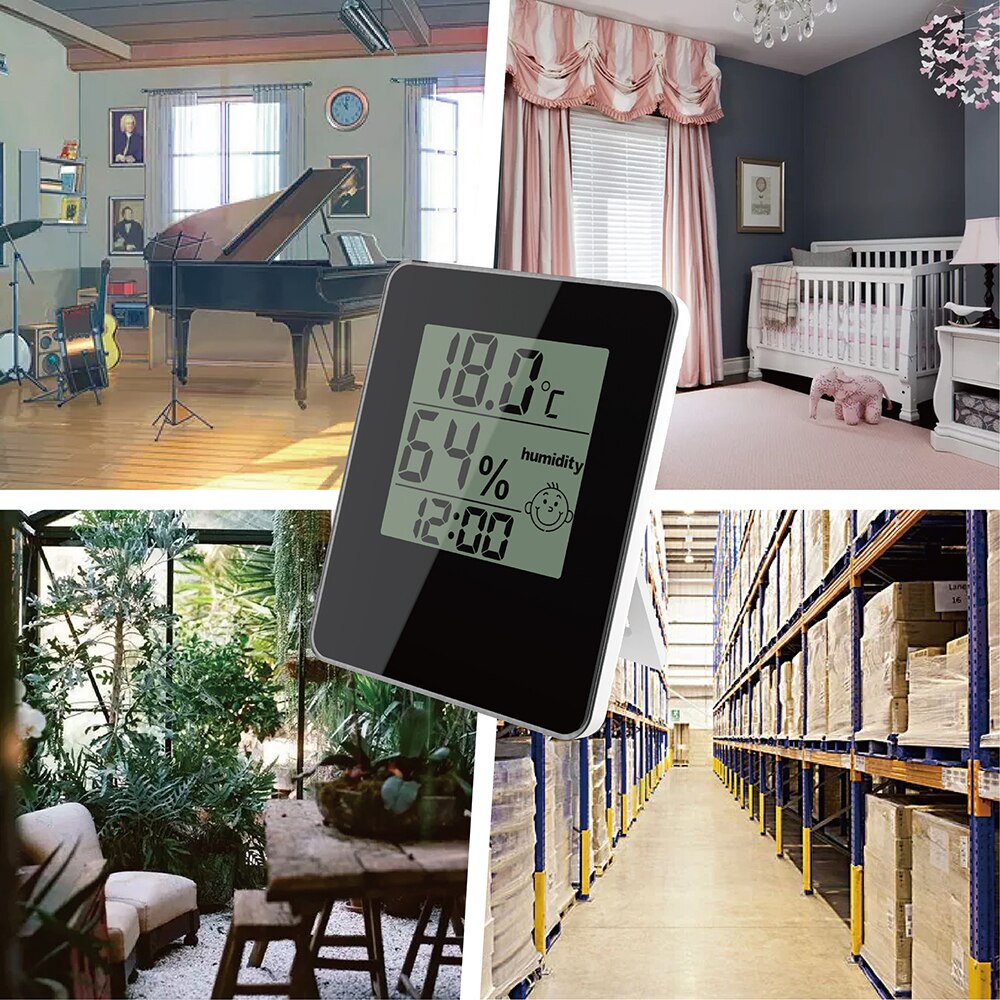 Digital Indoor Thermometer Hygrometer for Home Electronic Temperature Measuring Instrument Humidity Meter battery operated