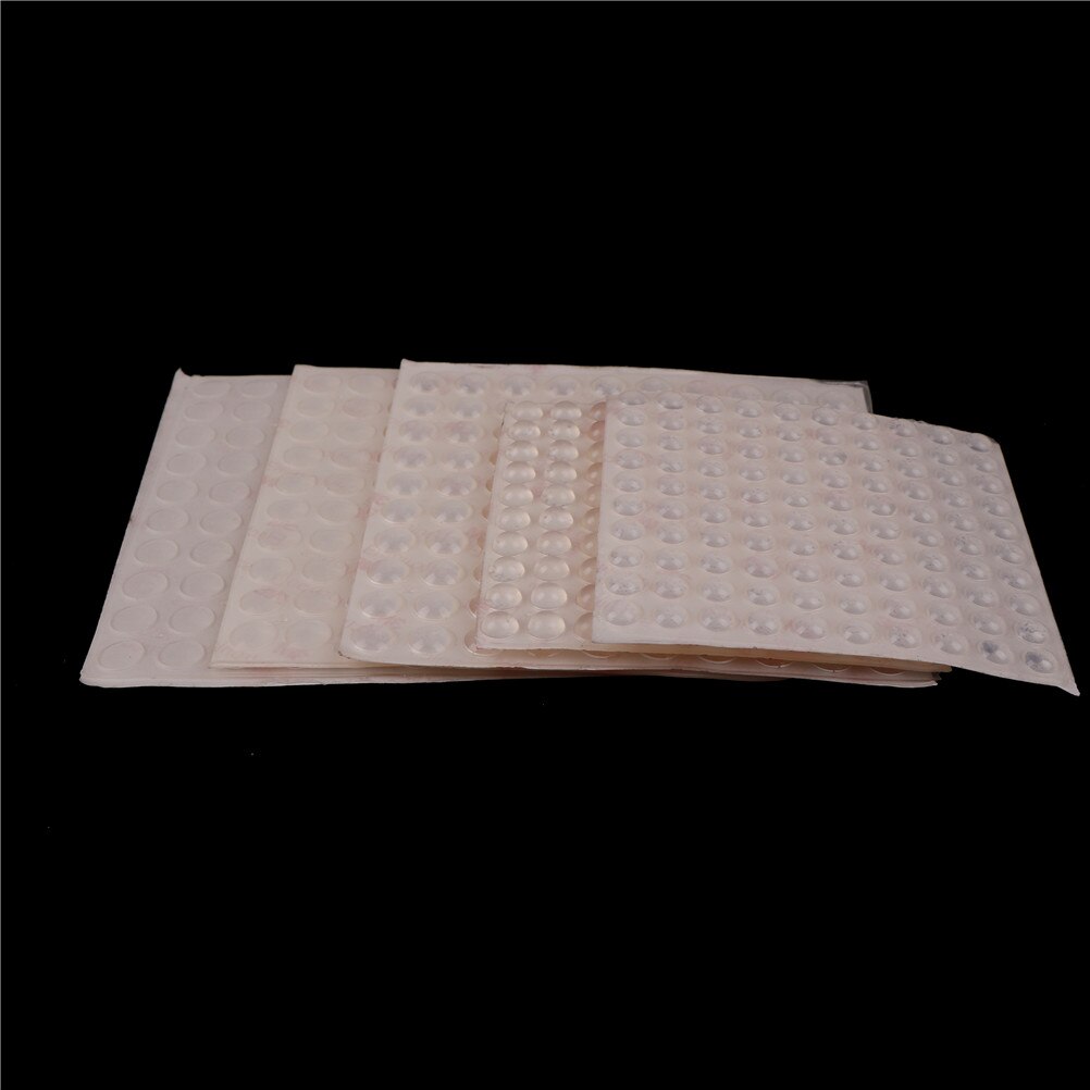 100pcs/sheet Silicon Rubber Door Stop Kitchen Cabinet Door Self Adhesive Bumper Damper Buffer Pad Hardware 5Sizes
