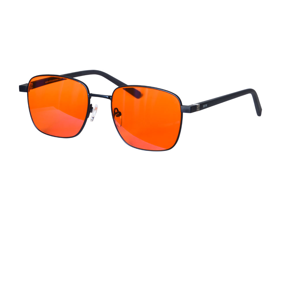 SHINU lunettes hommes femmes lunettes de lumière bleue lunettes de jeu sur ordinateur rouge/Orange/lentille transparente bloquant la lumière bleue lunettes sh001: MULTI