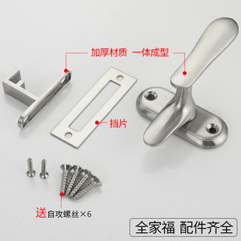 Small Sizes Stainless Steel door bolt elastic pin button toilet room Security Home Safety Gate Door Bolt Latch Lock