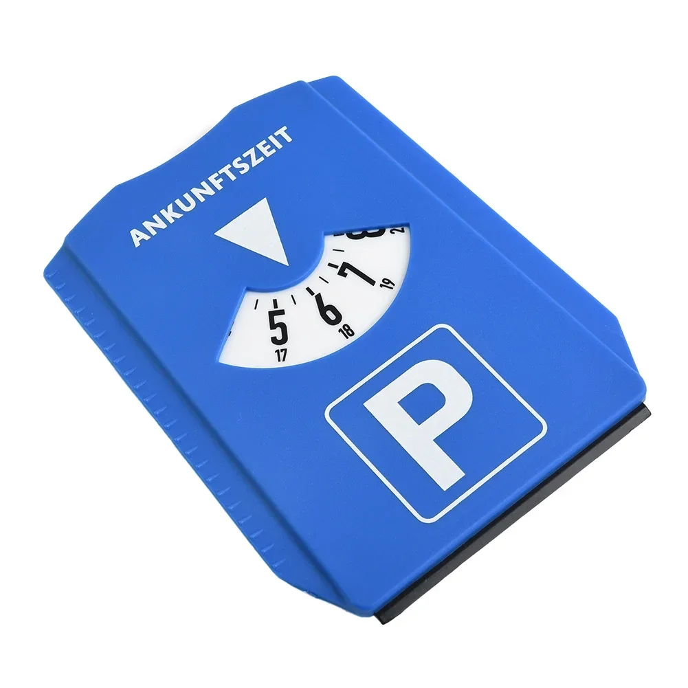 Parkeerschijf Timer Klok Aankomst Tijdweergave Blauw ABS Parkeren Draagbare Parkeertijd Teken Timer Klok