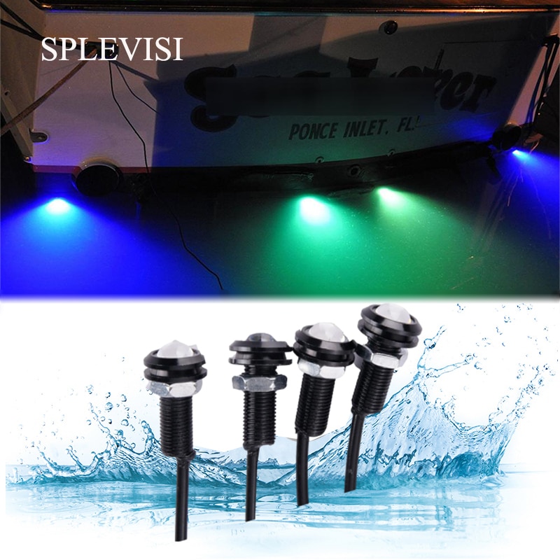 Éclairage de bateau étanche, 12v, lumières de sécurité pour le Ski sous-marin, Gunwales Lane Marker Lite, motocross, modèle LED