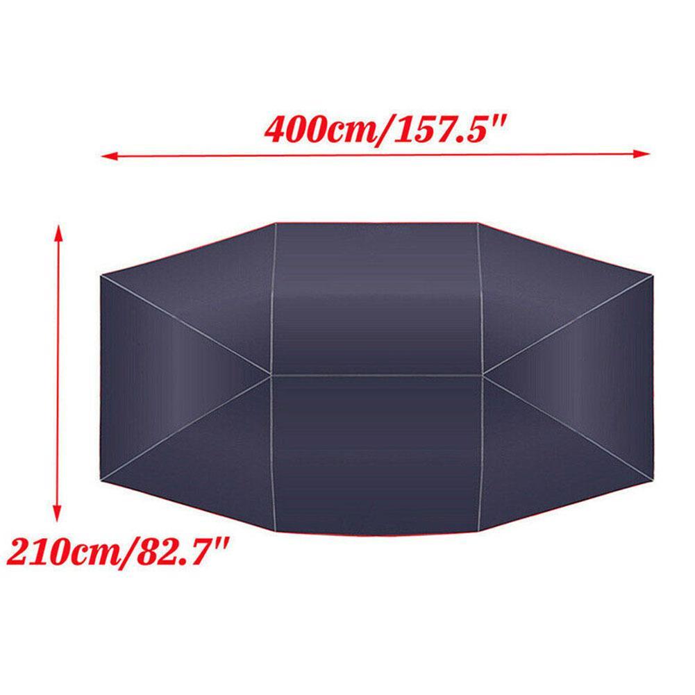 400x210 cm Car Cover Sun Shade Cover Car Protection Umbrella Oxford Cloth UV Resistant Foldable Car Tent Roof Anti-UV Protection